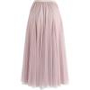 imageCHICWISH Womens LilacCreamGreyPinkBlack Layered Mesh Ballet Prom Party Tulle Tutu ALine Maxi SkirtPink
