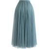 imageCHICWISH Womens LilacCreamGreyPinkBlack Layered Mesh Ballet Prom Party Tulle Tutu ALine Maxi SkirtTurquoise