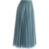 imageCHICWISH Womens LilacCreamGreyPinkBlack Layered Mesh Ballet Prom Party Tulle Tutu ALine Maxi SkirtTurquoise