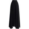 imageCHICWISH Womens Timeless Favorite Chiffon Maxi Prom Party SkirtBlack