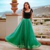 imageCHICWISH Womens Timeless Favorite Chiffon Maxi Prom Party SkirtGreen