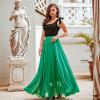 imageCHICWISH Womens Timeless Favorite Chiffon Maxi Prom Party SkirtGreen