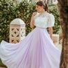 imageCHICWISH Womens Timeless Favorite Chiffon Maxi Prom Party SkirtLilac