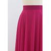 imageCHICWISH Womens Timeless Favorite Chiffon Maxi Prom Party SkirtMagenta