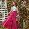 imageCHICWISH Womens Timeless Favorite Chiffon Maxi Prom Party SkirtMagenta
