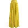 imageCHICWISH Womens Timeless Favorite Chiffon Maxi Prom Party SkirtMustard Yellow