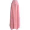 imageCHICWISH Womens Timeless Favorite Chiffon Maxi Prom Party SkirtPink