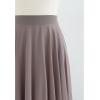 imageCHICWISH Womens Timeless Favorite Chiffon Maxi Prom Party SkirtTaupe