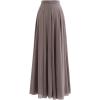 imageCHICWISH Womens Timeless Favorite Chiffon Maxi Prom Party SkirtTaupe