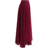 imageCHICWISH Womens Timeless Favorite Chiffon Maxi Prom Party SkirtWine