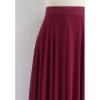 imageCHICWISH Womens Timeless Favorite Chiffon Maxi Prom Party SkirtWine