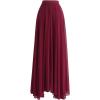 imageCHICWISH Womens Timeless Favorite Chiffon Maxi Prom Party SkirtWine