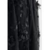 imageCHICWISH Womens 3D Mesh Flower Embroidered Tulle Midi SkirtBlack3d Mesh Flower