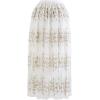 imageCHICWISH Womens 3D Vine Embroidered Mesh Tulle SkirtWhite3d Vine