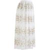 imageCHICWISH Womens 3D Vine Embroidered Mesh Tulle SkirtWhite3d Vine