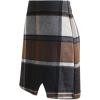 imageCHICWISH Womens Brown CheckBlackWhite Grid WoolBlend Mini Bud SkirtMini Skirtbrown