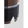 imageCHICWISH Womens Brown CheckBlackWhite Grid WoolBlend Mini Bud SkirtMini Skirtbrown