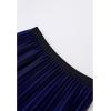 imageCHICWISH Womens Navy Glitter Embellished Pleated Mesh Tulle SkirtNavy