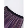 imageCHICWISH Womens Shimmer Gradient Pleated Mesh Maxi SkirtGradientpink