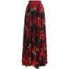 imageCHICWISH Womens Timeless Favorite Chiffon Maxi Prom Party SkirtRed Rose