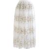 imageCHICWISH Womens 3D Vine Embroidered Mesh Tulle SkirtWhite3d Vine