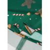 imageCHICWISH Women Christmas Gingerbread Man Green Mesh Tulle Midi Skirt ALine High Waist Flowy Holiday Party SkirtsGreen