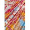 imageCHICWISH Women Printed Pleated Maxi Dress Long Bubble Sleeve Button Down Summer Casual Fashion Coral Long Dresses with BeltCoral