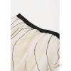 imageCHICWISH Women Rippling Attraction Panelled Mesh Tulle Skirt Casual Tutu Skirt High Elastic Waist Flowy Midi SkirtsCream