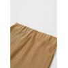 imageCHICWISH Women Satin Midi Skirt High Waist A Line Flared Solid Skirts Summer Elegant Party Flowy Long SkirtsGold