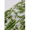 imageCHICWISH Women Tropical Floral Print Maxi Skirt Elastic Waist Summer Pleated Flowy Casual Vacation Hawaiian Long SkirtGreen
