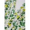 imageCHICWISH Women V Neck Sleeveless Cotton Midi Dress Lemon Printed Button Beach Vacation Summer Long Dress with Side PocketsGreen