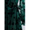 imageCHICWISH Womens 3D Posy Mesh Wrap Puff Sleeves Maxi DressEmerald3d Posy Dress
