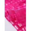 imageCHICWISH Womens Hot PinkBlue Check Halter Neck Tie Waist Maxi DressHot Pink