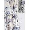 imageCHICWISH Womens Navy Floral Frilling Wrapped Maxi DressNavy Floral