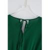 imageCHICWISH Womens OrangeGreenBlack Sash Adorned Pleated Wrap Sleeveless DressVneckgreen