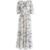 imageCHICWISH Womens Navy Floral Frilling Wrapped Maxi DressNavy Floral