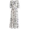 imageCHICWISH Womens Navy Floral Frilling Wrapped Maxi DressNavy Floralnew