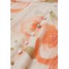 imageCHICWISH Women Floral Print Chiffon Midi Dress Ruffle Hem Casual V Neck Long Sleeve ALine Flowy 2024 Summer DressesOrange