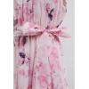 imageCHICWISH Women Halter Neck Maxi Dress Floral Print Sleeveless Flowy Summer Garden Party Long Dresses with Belt MintPink