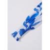 imageCHICWISH Women Long Sleeves Chiffon Maxi Dress VNeck Leaf Printed Casual Spring Summer High Waist Blue Long DressBlue
