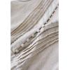 imageCHICWISH Women V Neck Sleeveless Midi Long Dress Casual Button Beach Summer Vacation Linen Midi Dress with Side PocketsLinen
