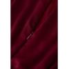 imageCHICWISH Womens ApricotDark GreenBurgundyBlackPistachioTeal Asymmetric Ruched Neckline Sleeveless DressHigh Neckburgundy