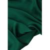 imageCHICWISH Womens ApricotDark GreenBurgundyBlackPistachioTeal Asymmetric Ruched Neckline Sleeveless DressHigh Neckdark Green