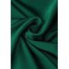 imageCHICWISH Womens ApricotDark GreenBurgundyBlackPistachioTeal Asymmetric Ruched Neckline Sleeveless DressHigh Neckdark Green