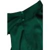 imageCHICWISH Womens ApricotDark GreenBurgundyBlackPistachioTeal Asymmetric Ruched Neckline Sleeveless DressHigh Neckdark Green