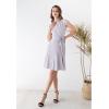 imageCHICWISH Womens Black Bowknot Pleated Sleeveless Wrapped Knit Midi DressLavender