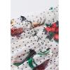 imageCHICWISH Womens Polka Dot Floral Printed Chiffon Maxi DressFloralwhite