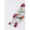 imageCHICWISH Womens Polka Dot Floral Printed Chiffon Maxi DressFloralwhite