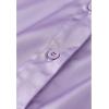 imageCHICWISH Womens WhiteBlackPurple Ethereal Feather Trimming Turn Down Collar Long Sleeve Satin DressPurple