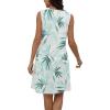 imageBeach Dresses for Women 2024 Vacation Swim Cover up VNeck Summer Dress Button Down Sleeveless Boho Floral SundressXLFlower Green